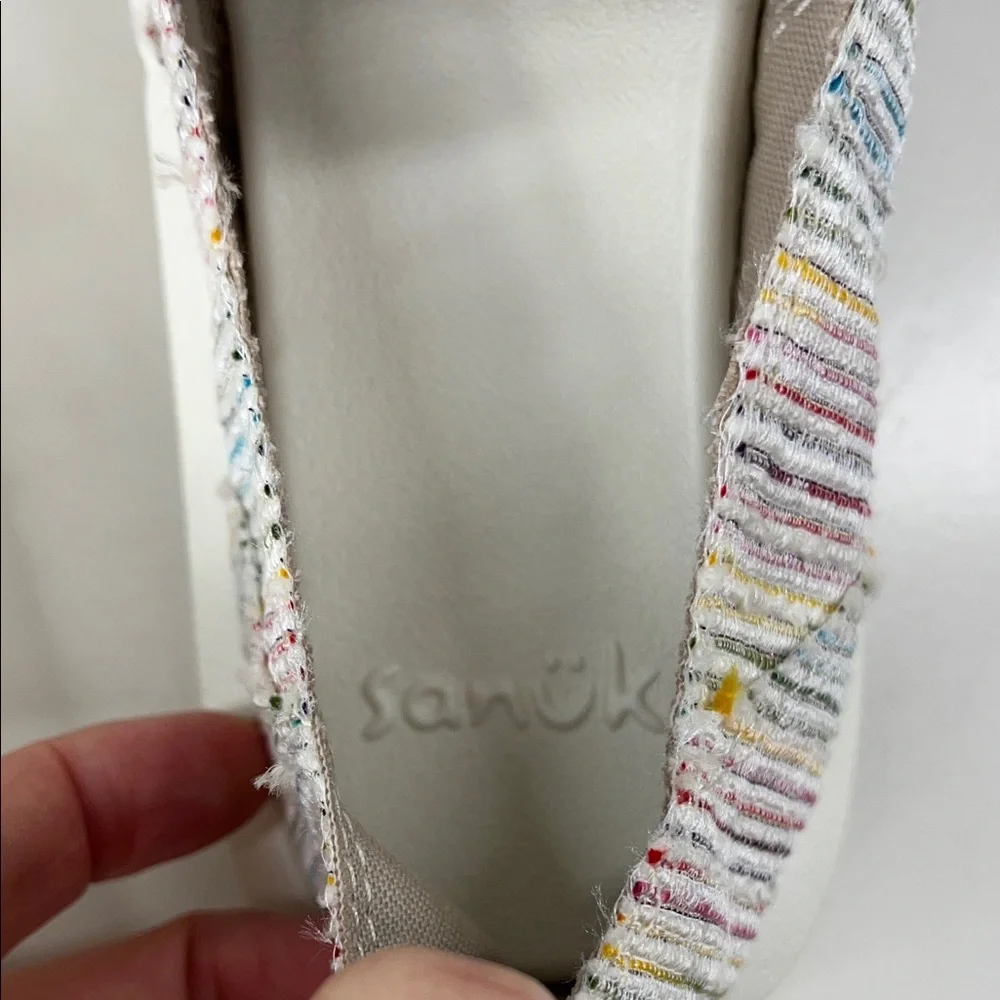 NWT SANUK WOMEN'S DONNA ST SUMMER CORD RAINBOW Size 6 - Picture 6 of 7
